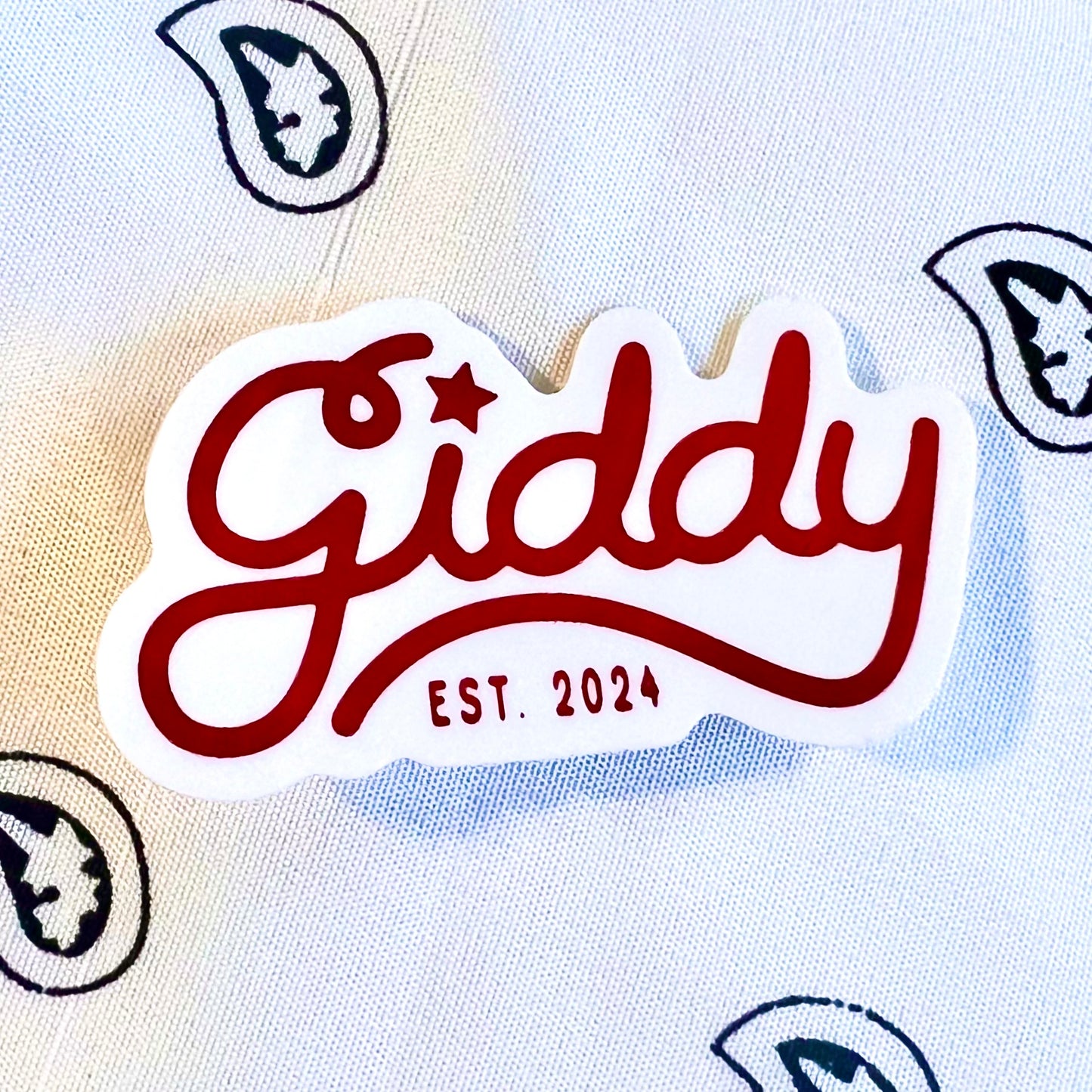 Giddy Logo Sticker